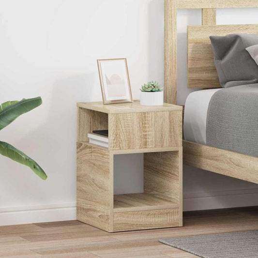 Végasztal 2 pcs Sonoma tölgy 30,5 x 30 x 45 cm Faanyag