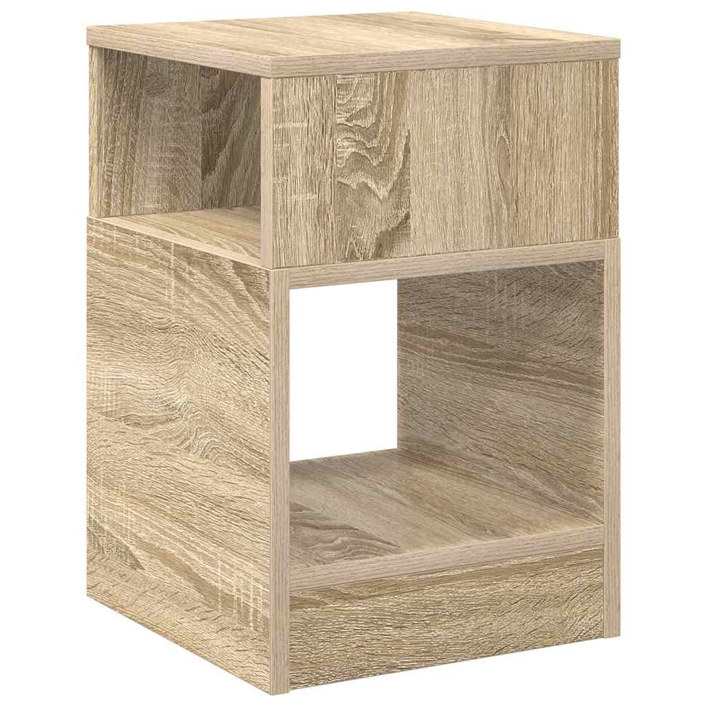 Végasztal 2 db Sonoma tölgy 30,5 x 30 x 45 cm Szerelt Fa