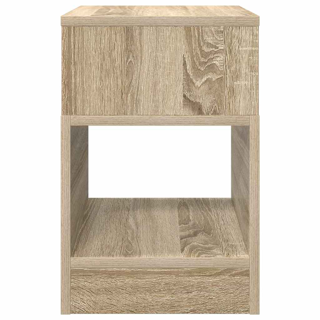Végasztal 2 db Sonoma tölgy 30,5 x 30 x 45 cm Szerelt Fa