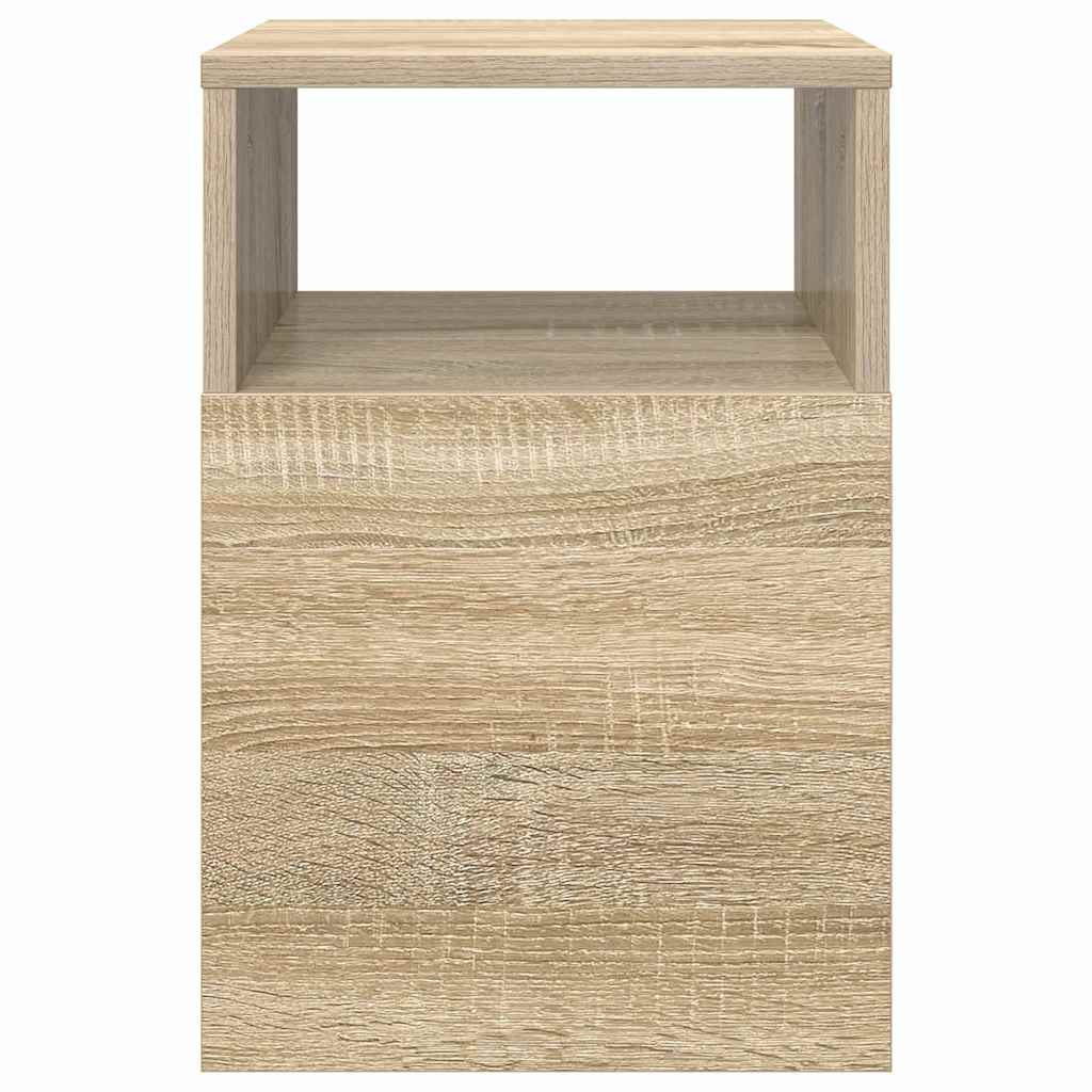 Végasztal 2 db Sonoma tölgy 30,5 x 30 x 45 cm Szerelt Fa