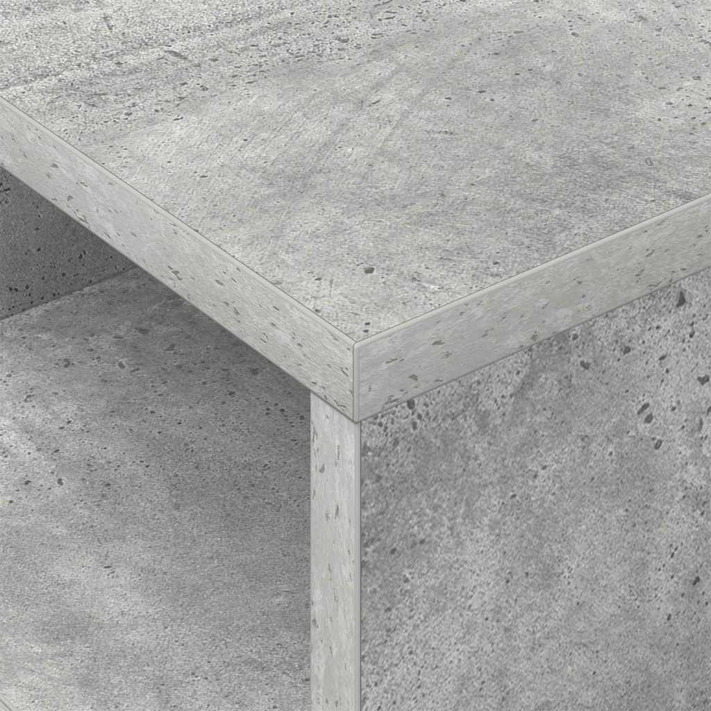 Végasztal 2 db Beton Szürke 30,5 x 30 x 45 cm Szerelt Fa