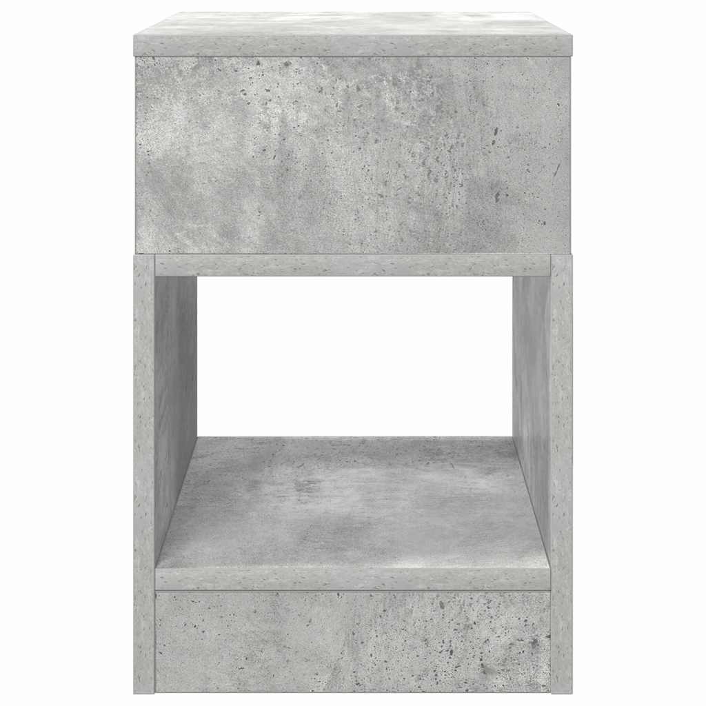 Végasztal 2 db Beton Szürke 30,5 x 30 x 45 cm Szerelt Fa