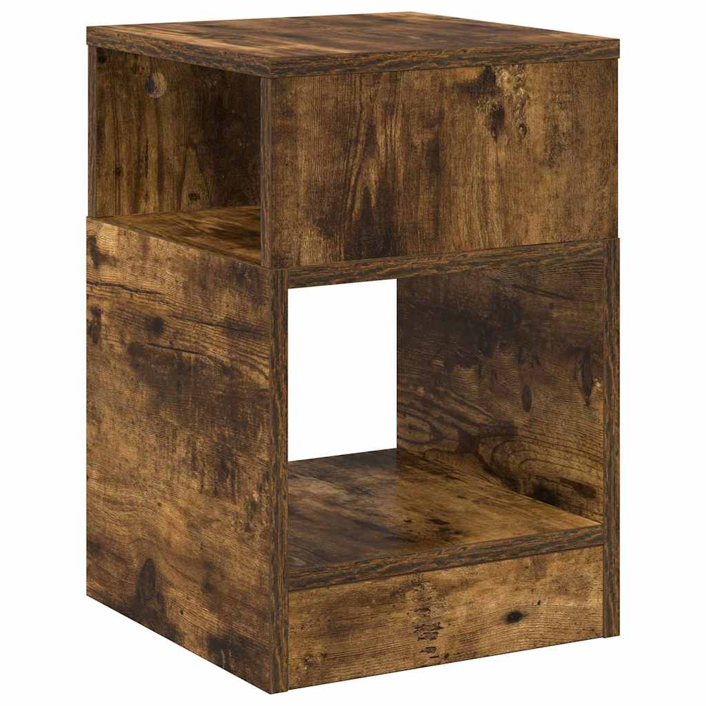 Végasztal 2 db Füstölt tölgy 30,5 x 30 x 45 cm Szerelt Fa