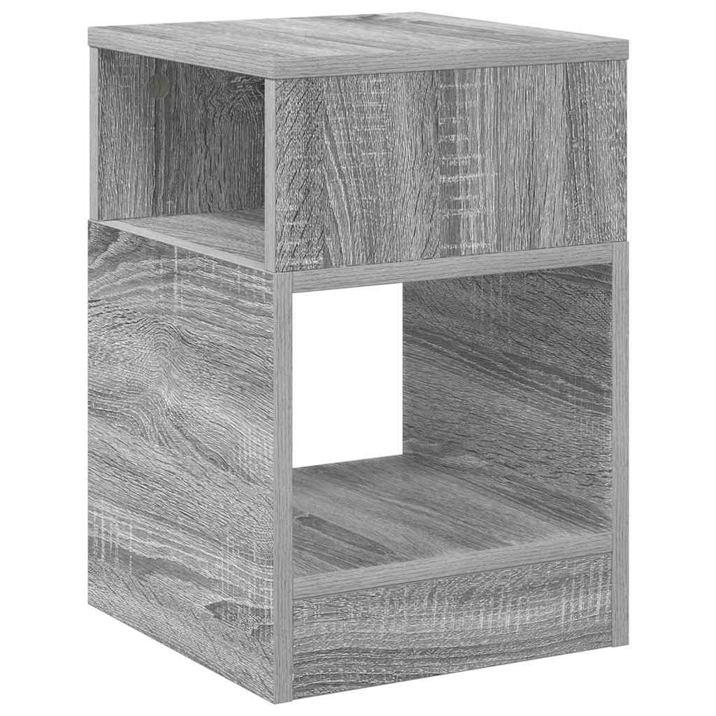 Végasztal 2 db Szürke Sonoma 30,5 x 30 x 45 cm Szerelt Fa