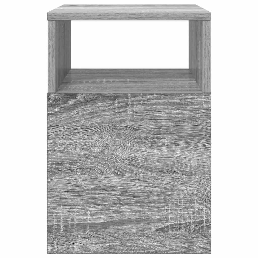 Végasztal 2 db Szürke Sonoma 30,5 x 30 x 45 cm Szerelt Fa