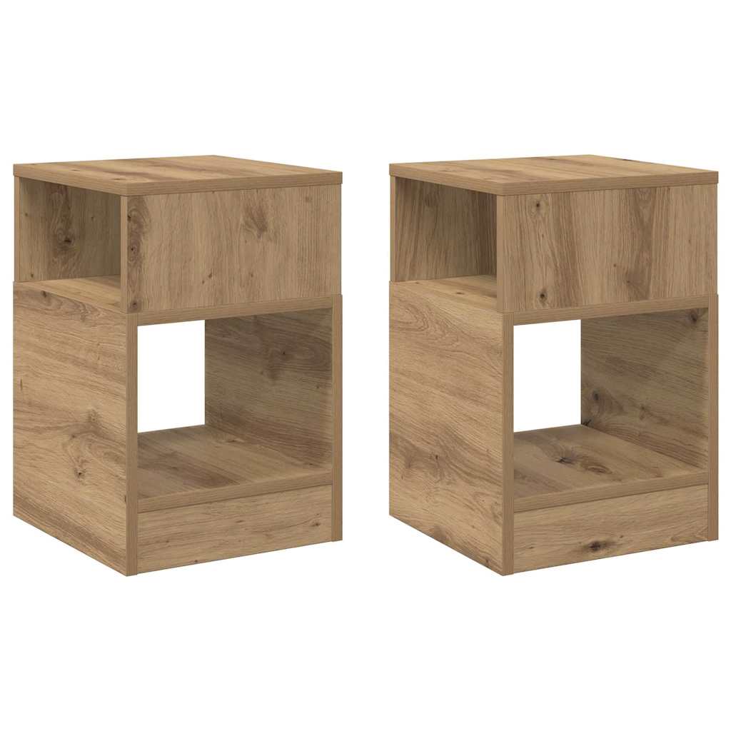 Végasztal 2 pcs Artisan tölgy 30,5 x 30 x 45 cm Faanyag