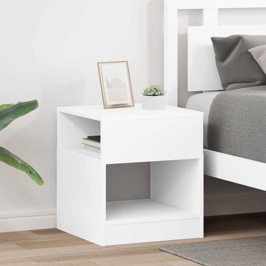 Végasztal 2 pcs Fehér 40,5 x 40 x 45 cm Faanyag