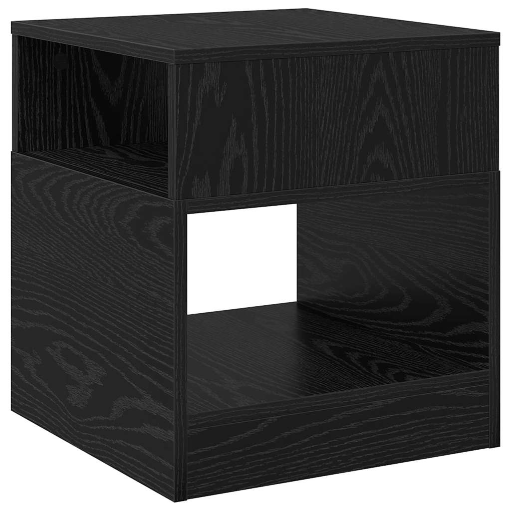 Végasztal 2 db Fekete tölgy 40,5 x 40 x 45 cm Szerelt Fa