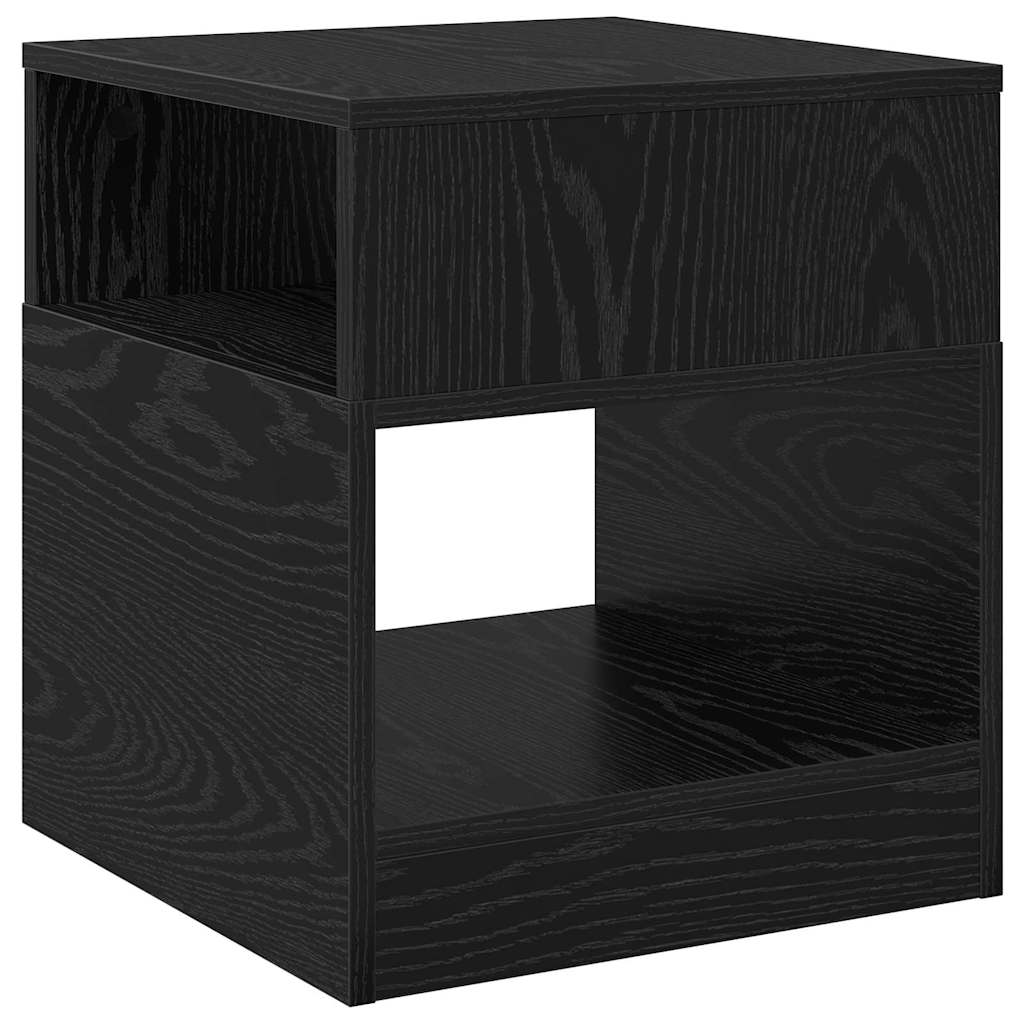 Végasztal 2 db Fekete tölgy 40,5 x 40 x 45 cm Szerelt Fa