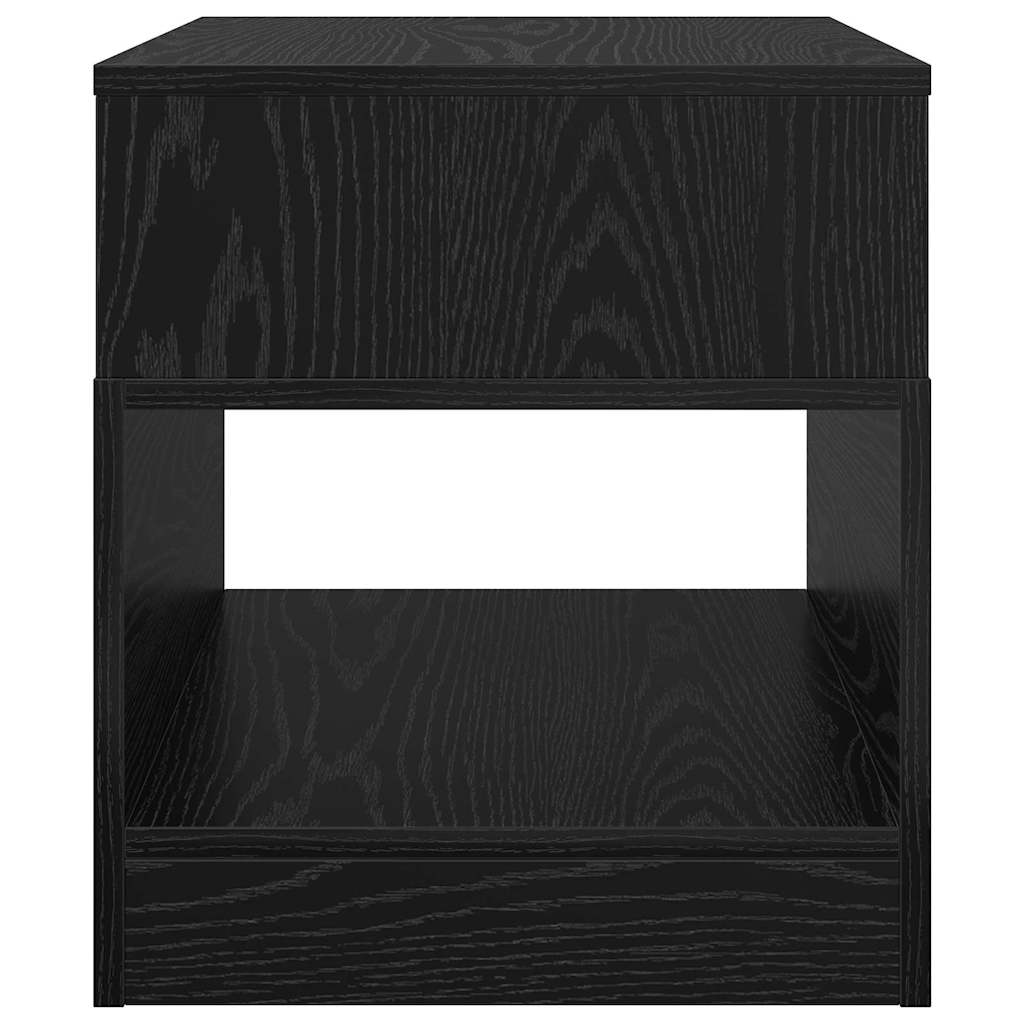 Végasztal 2 db Fekete tölgy 40,5 x 40 x 45 cm Szerelt Fa