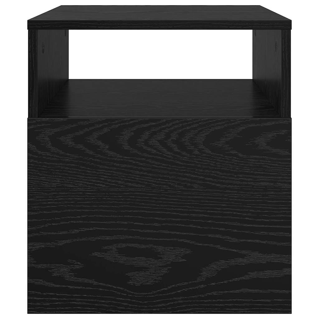 Végasztal 2 db Fekete tölgy 40,5 x 40 x 45 cm Szerelt Fa