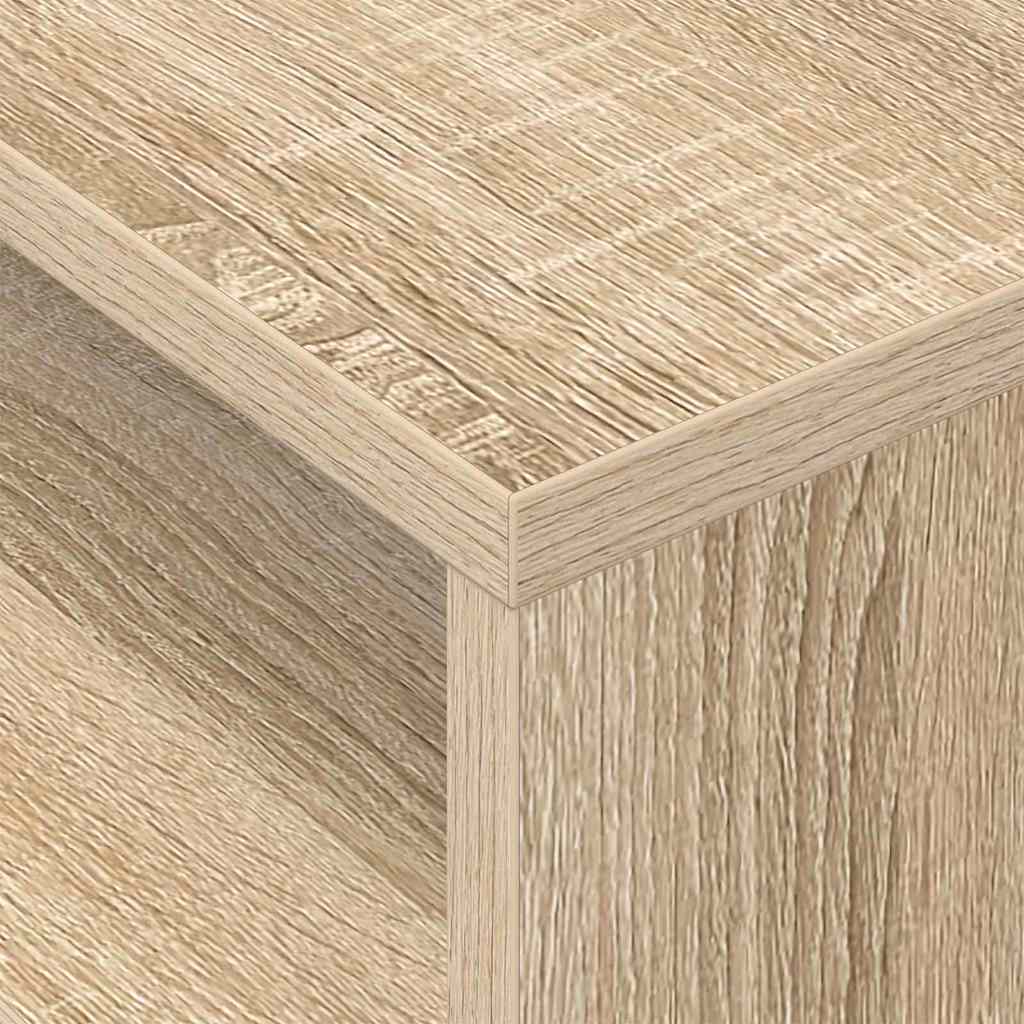 Végasztal 2 db Sonoma tölgy 40,5 x 40 x 45 cm Szerelt Fa