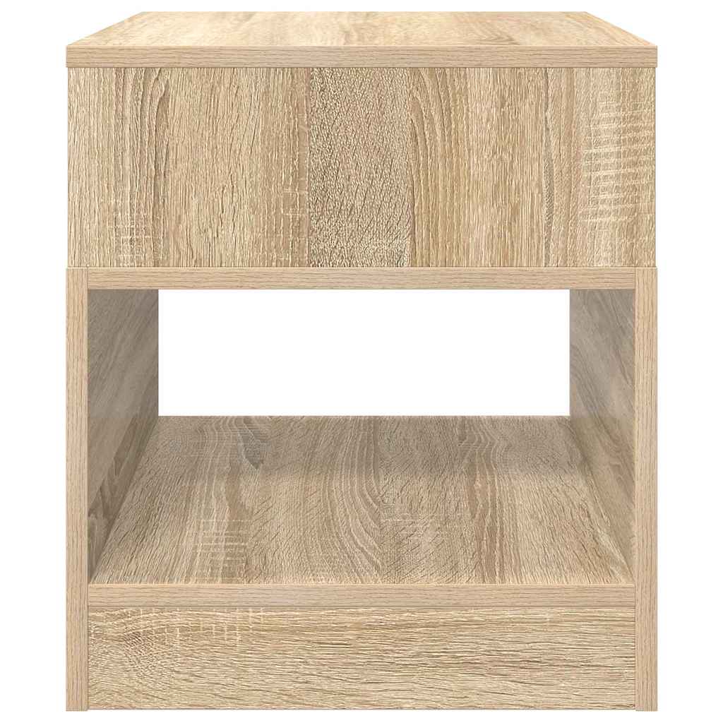 Végasztal 2 db Sonoma tölgy 40,5 x 40 x 45 cm Szerelt Fa