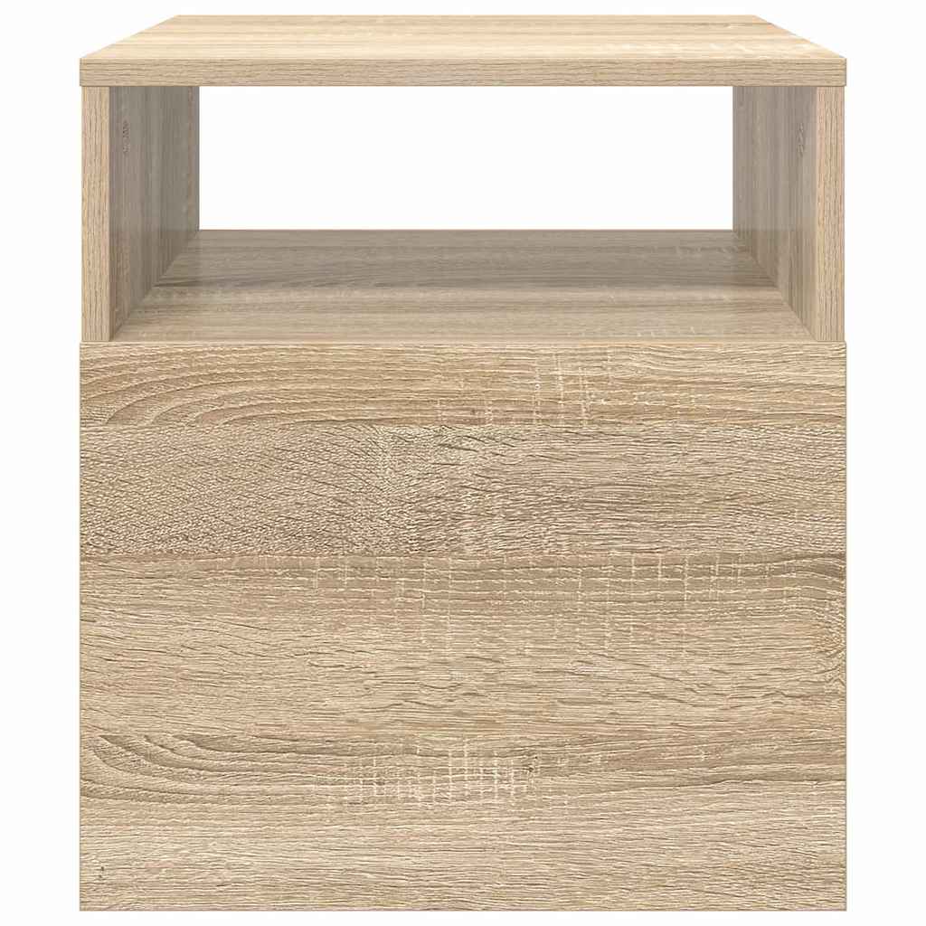 Végasztal 2 db Sonoma tölgy 40,5 x 40 x 45 cm Szerelt Fa