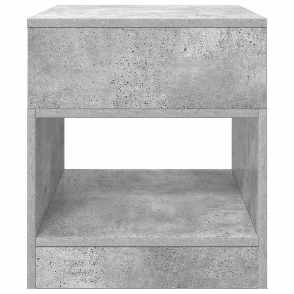Végasztal 2 db Beton Szürke 40,5 x 40 x 45 cm Szerelt Fa
