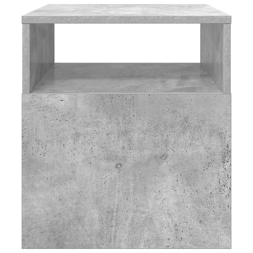 Végasztal 2 db Beton Szürke 40,5 x 40 x 45 cm Szerelt Fa