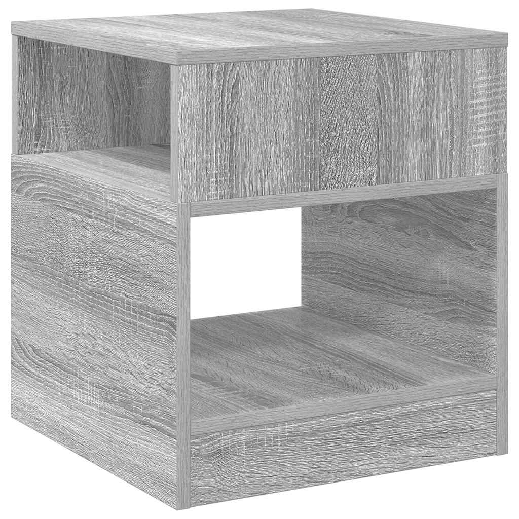 Végasztal 2 db Szürke Sonoma 40,5 x 40 x 45 cm Szerelt Fa