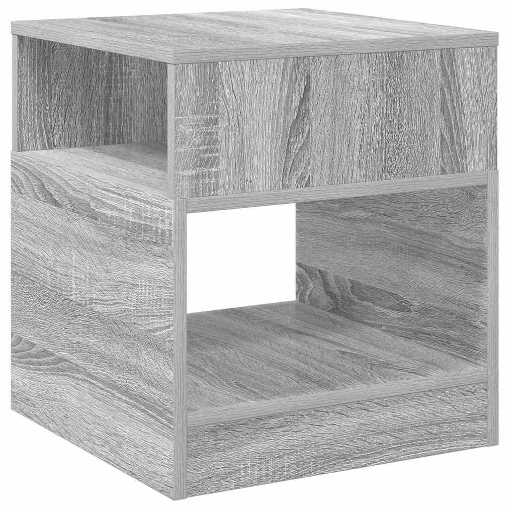 Végasztal 2 db Szürke Sonoma 40,5 x 40 x 45 cm Szerelt Fa