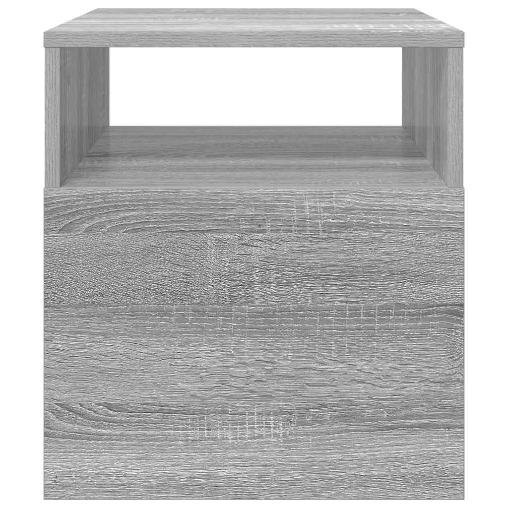 Végasztal 2 db Szürke Sonoma 40,5 x 40 x 45 cm Szerelt Fa