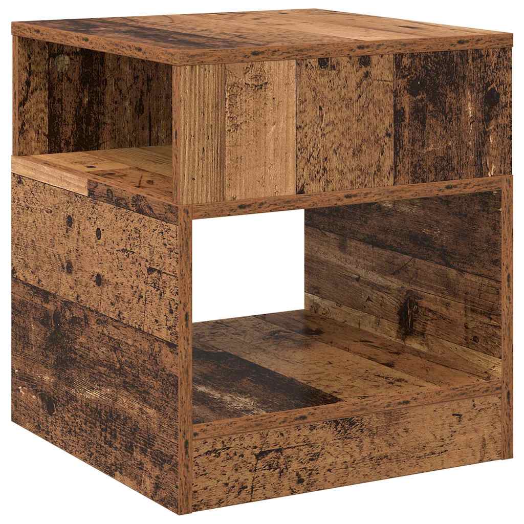 Végasztal 2 db Öreg fa 40,5 x 40 x 45 cm Szerelt Fa