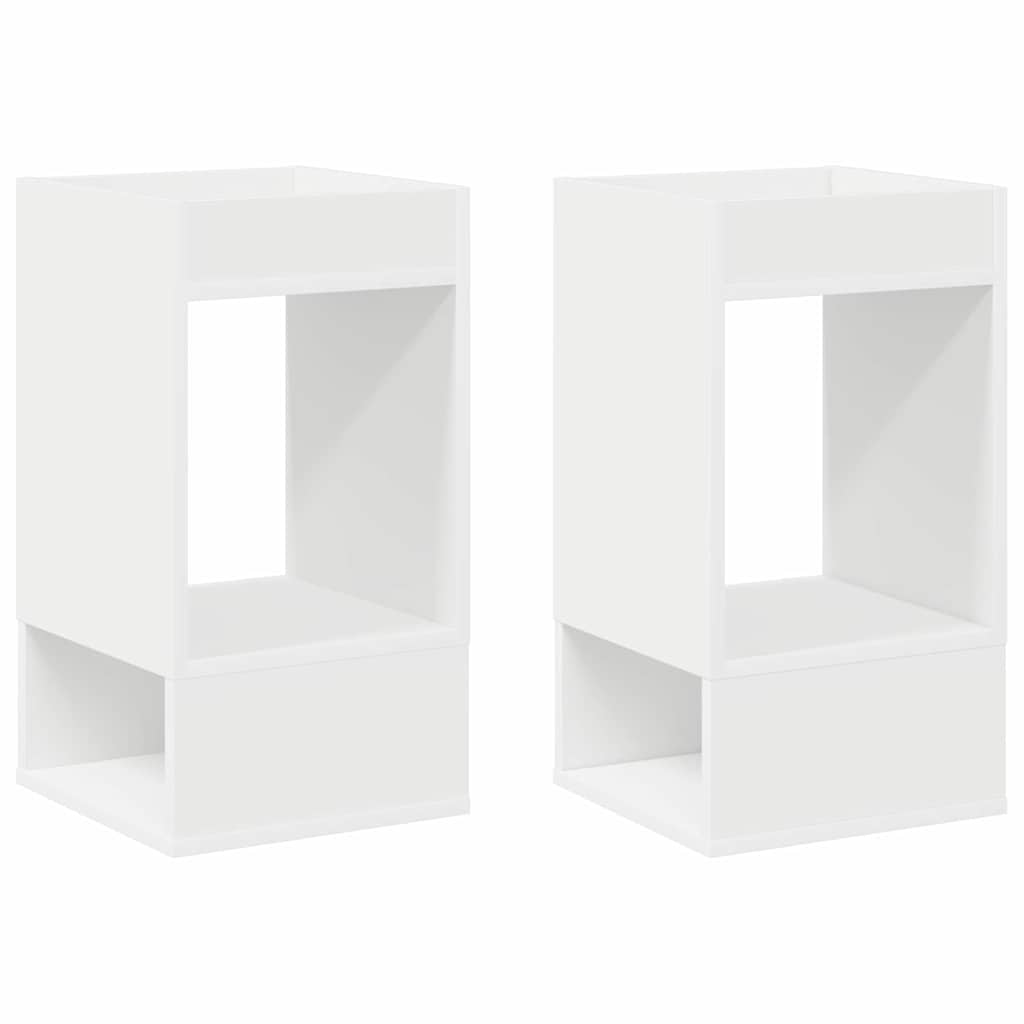 Végasztal 2 pcs Fehér 30 x 30 x 56 cm Faanyag