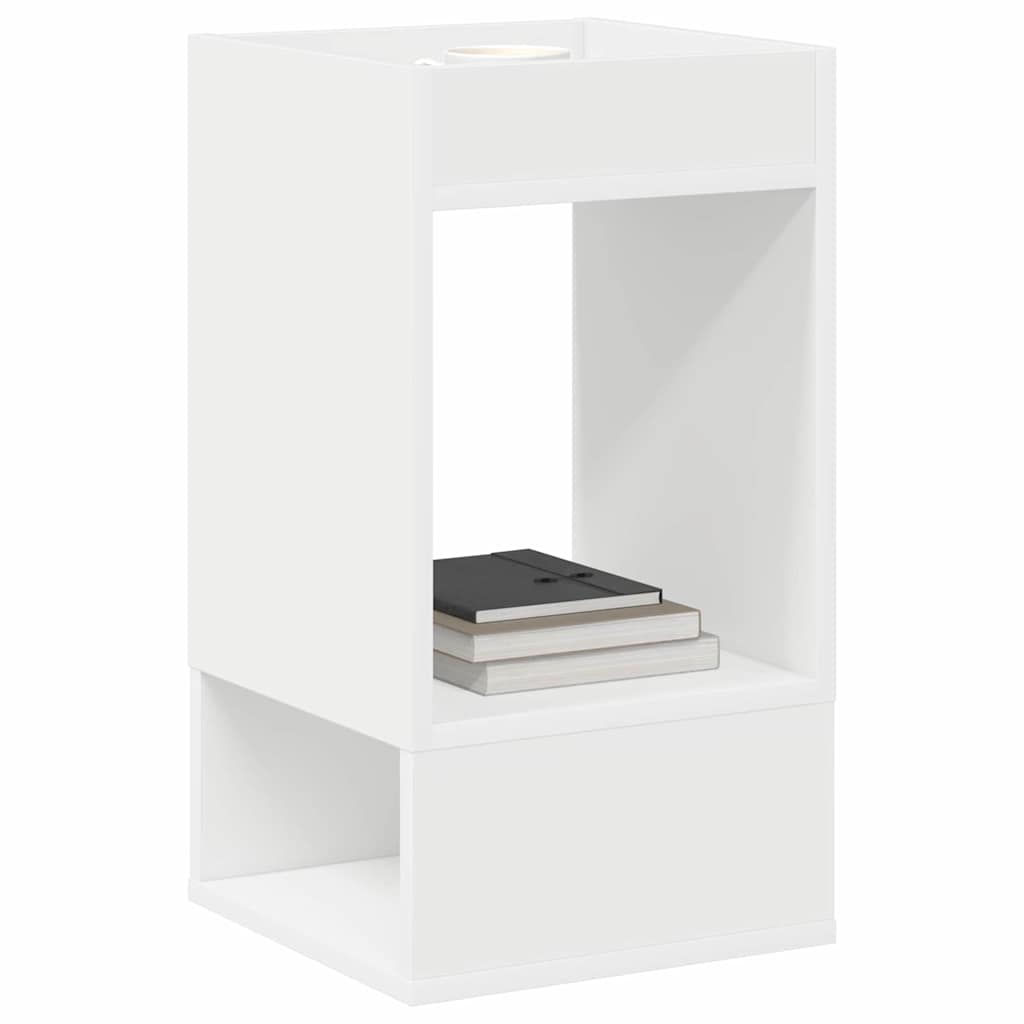 Végasztal 2 pcs Fehér 30 x 30 x 56 cm Faanyag