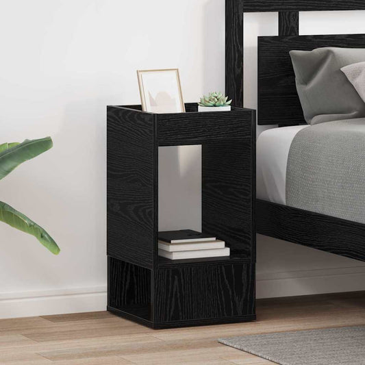 Végasztal 2 pcs Fekete tölgy 30 x 30 x 56 cm Faanyag