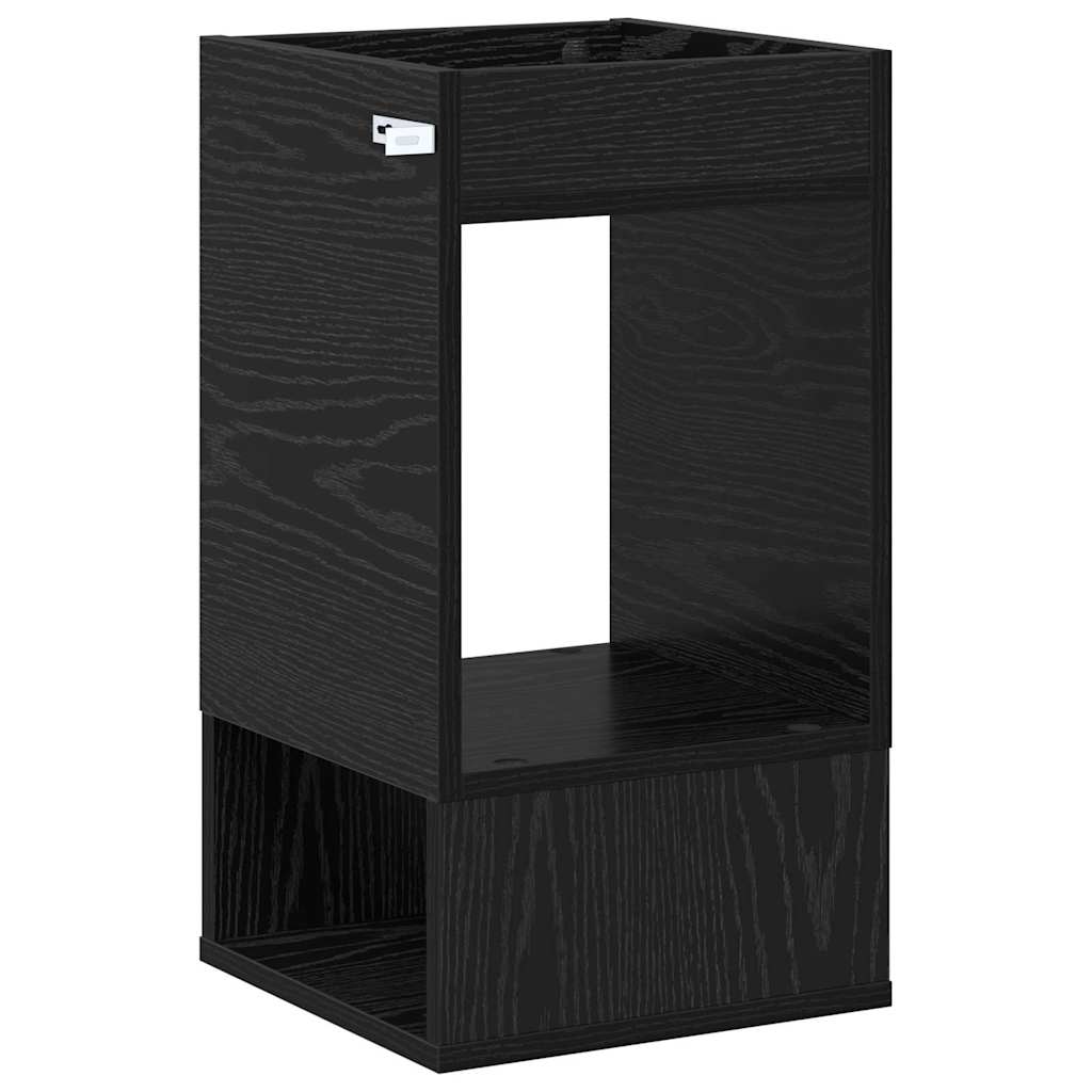 Végasztal 2 pcs Fekete tölgy 30 x 30 x 56 cm Faanyag