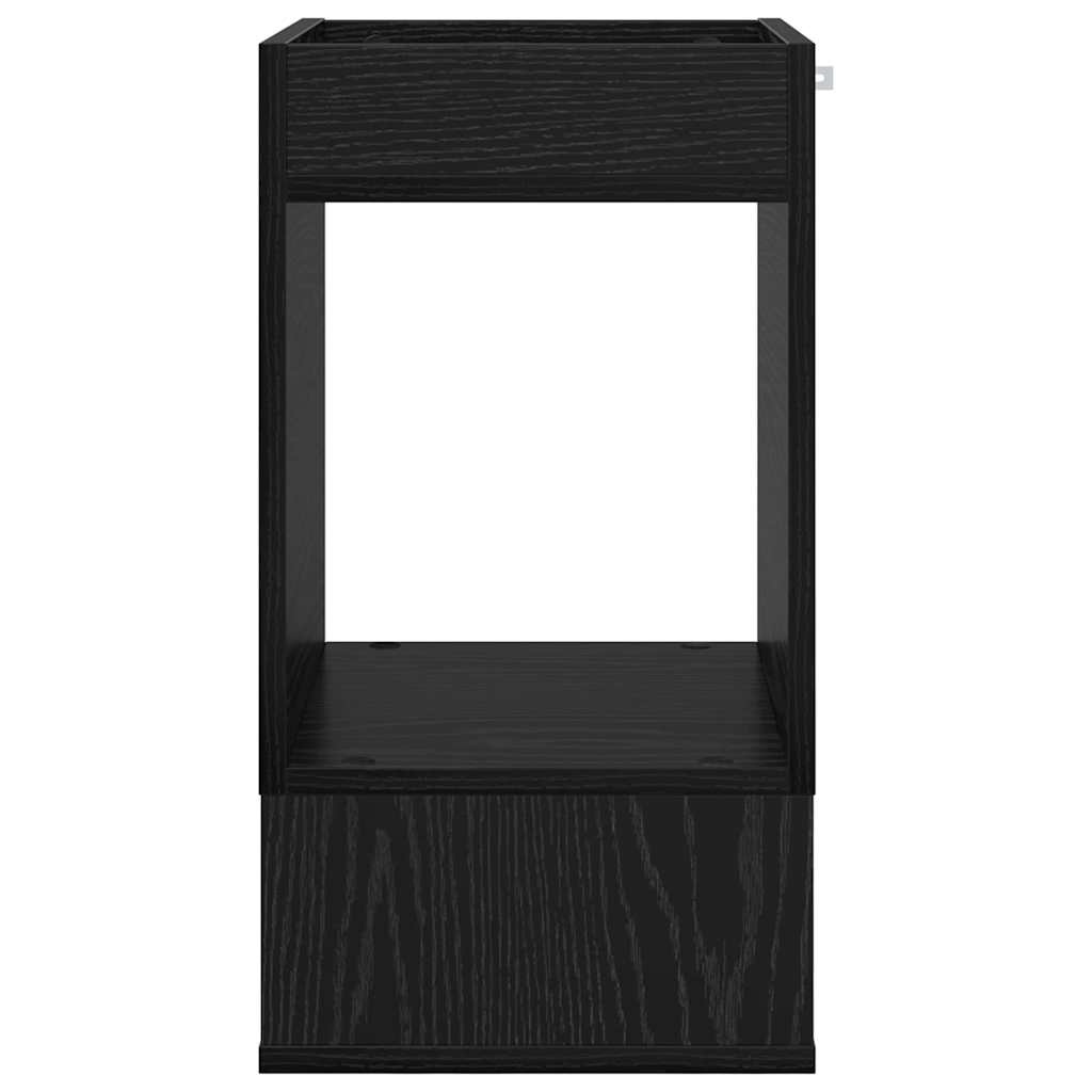 Végasztal 2 pcs Fekete tölgy 30 x 30 x 56 cm Faanyag