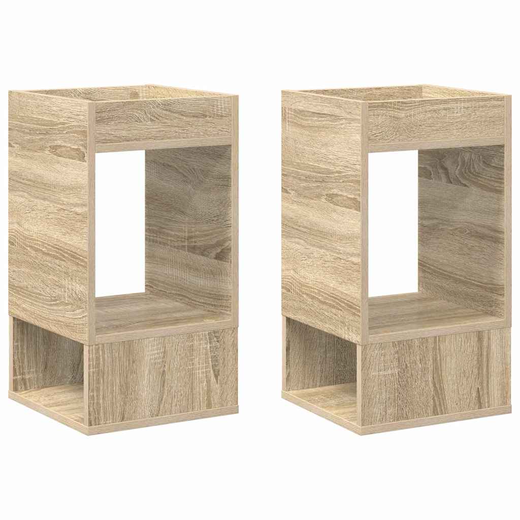 Végasztal 2 pcs Sonoma tölgy 30 x 30 x 56 cm Faanyag