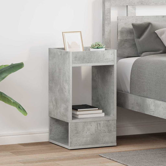 Végasztal 2 pcs Beton Szürke 30 x 30 x 56 cm Faanyag