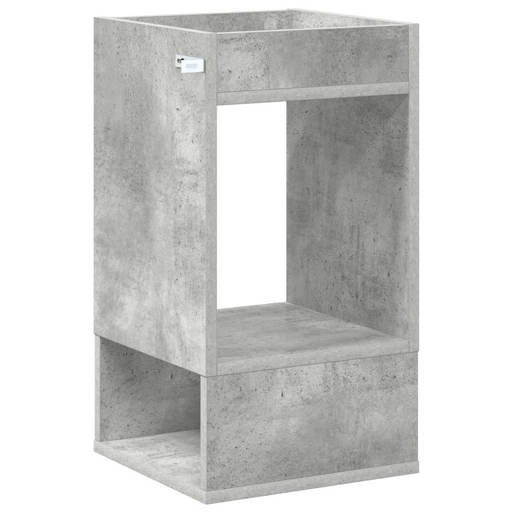 Végasztal 2 pcs Beton Szürke 30 x 30 x 56 cm Faanyag