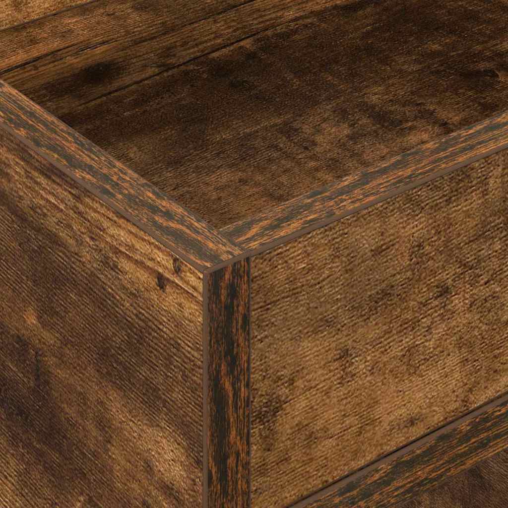 Végasztal 2 db Füstölt tölgy 30 x 30 x 56 cm Szerelt Fa