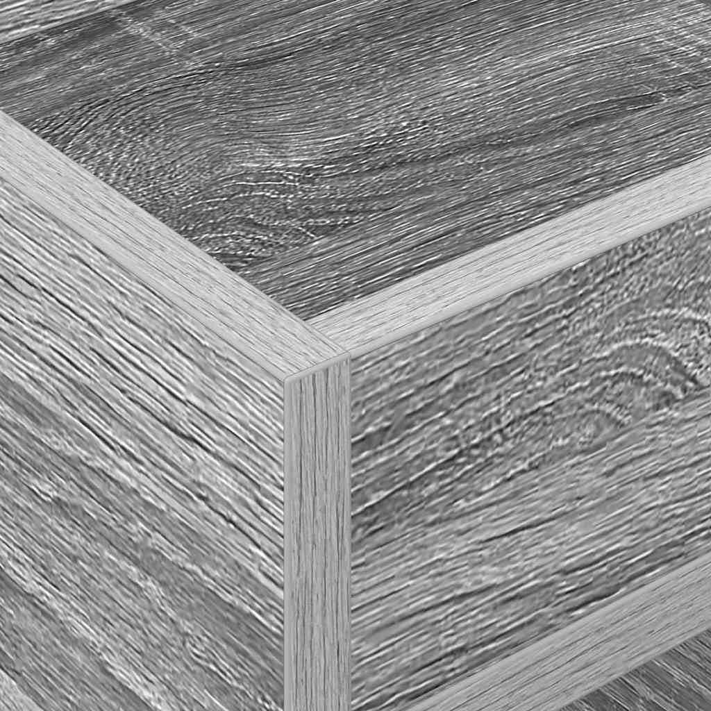 Végasztal 2 db Szürke Sonoma 30 x 30 x 56 cm Szerelt Fa