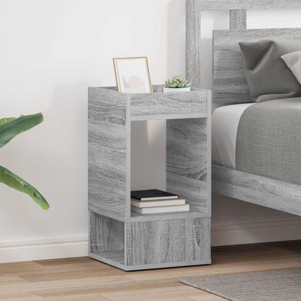 Végasztal 2 db Szürke Sonoma 30 x 30 x 56 cm Szerelt Fa