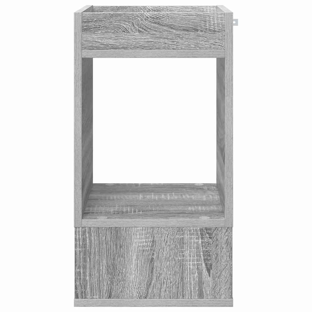 Végasztal 2 db Szürke Sonoma 30 x 30 x 56 cm Szerelt Fa