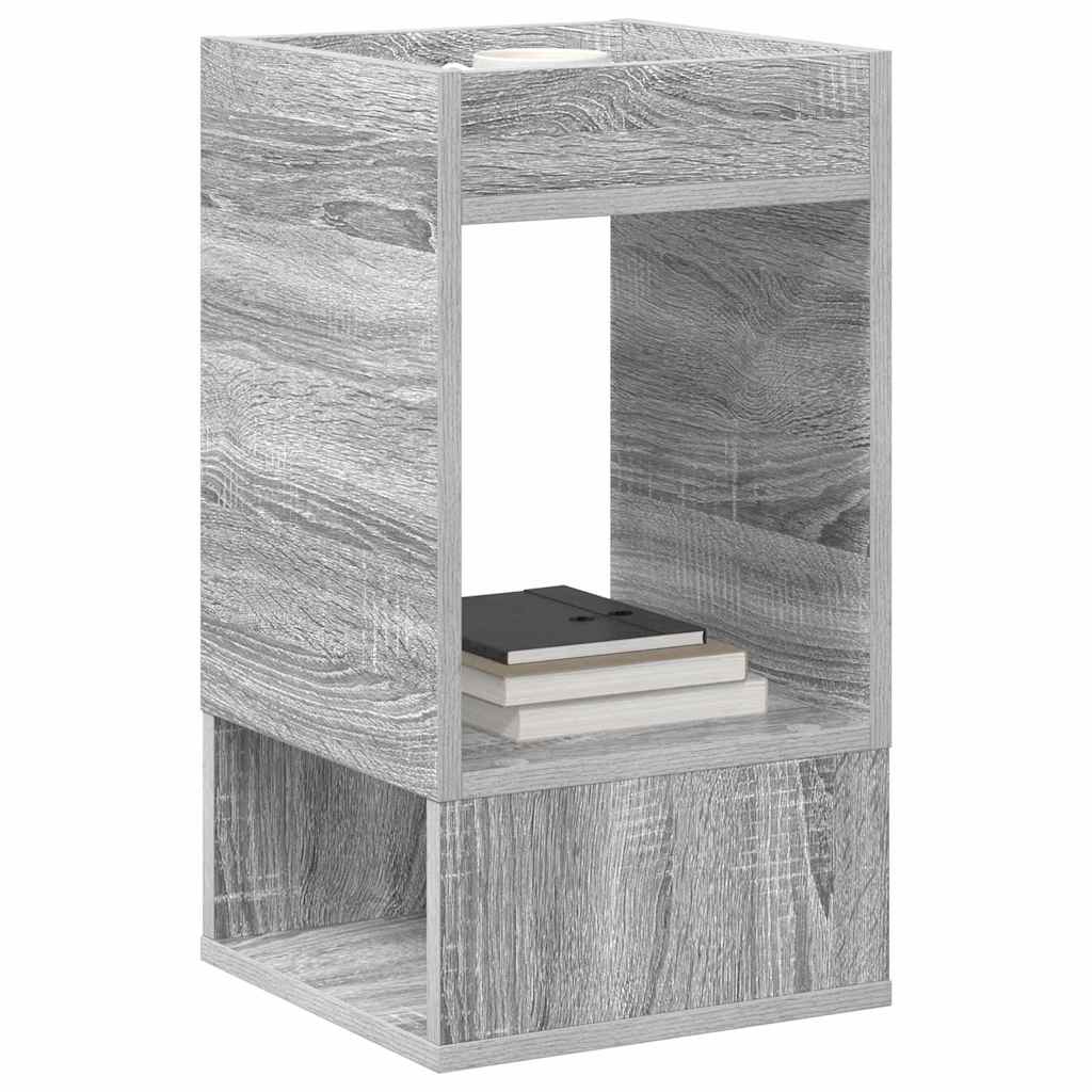 Végasztal 2 db Szürke Sonoma 30 x 30 x 56 cm Szerelt Fa