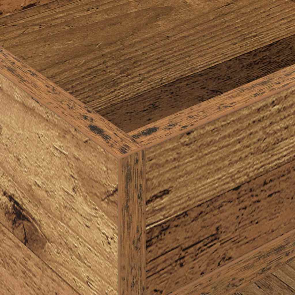 Végasztal 2 db Öreg fa 30 x 30 x 56 cm Szerelt Fa