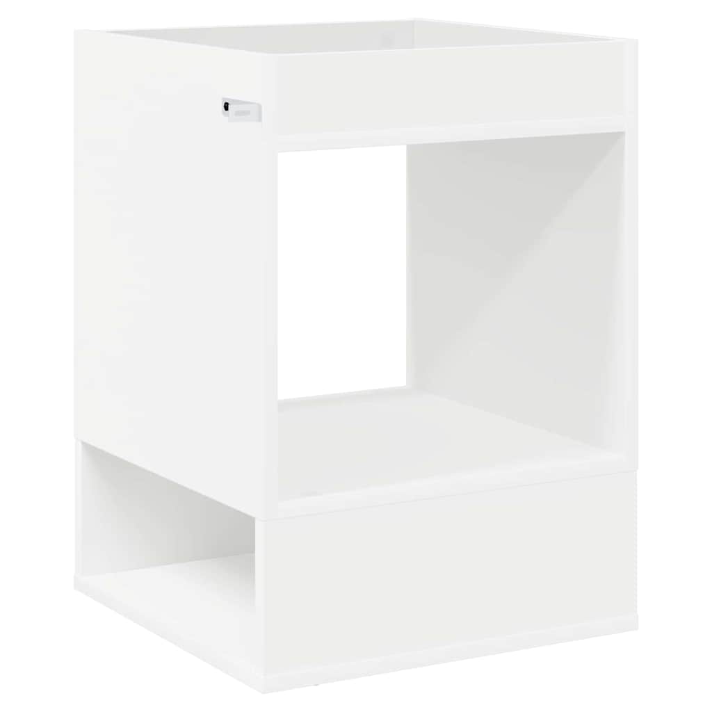 Végasztal 2 pcs Fehér 40 x 40 x 56 cm Faanyag