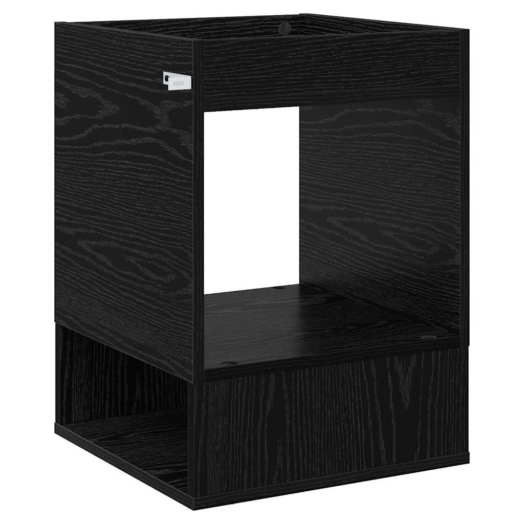 Végasztal Fekete tölgy 40 x 40 x 56 cm Szerelt Fa