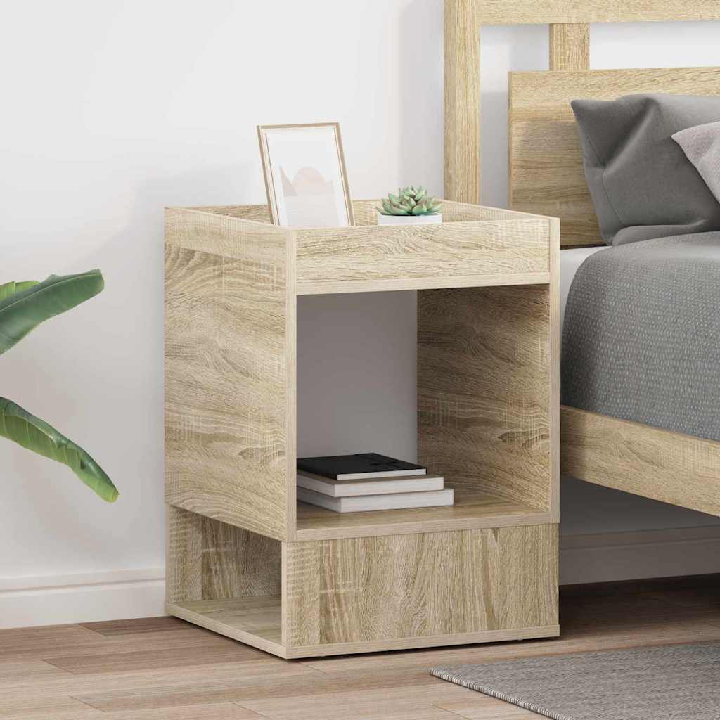Végasztal 2 db Sonoma tölgy 40 x 40 x 56 cm Szerelt Fa