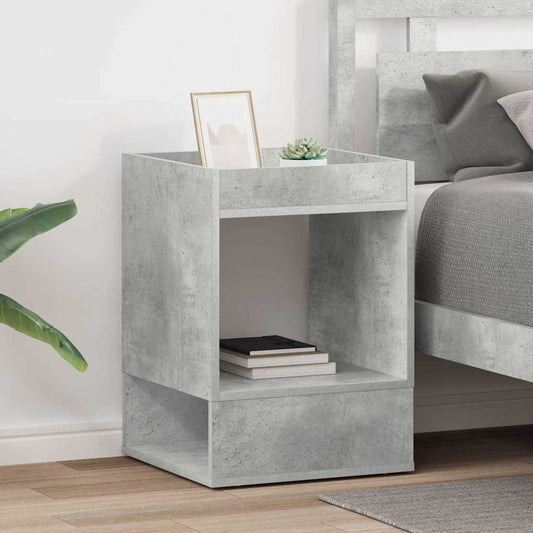 Végasztal 2 pcs Beton Szürke 40 x 40 x 56 cm Faanyag