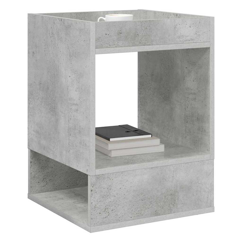 Végasztal 2 pcs Beton Szürke 40 x 40 x 56 cm Faanyag