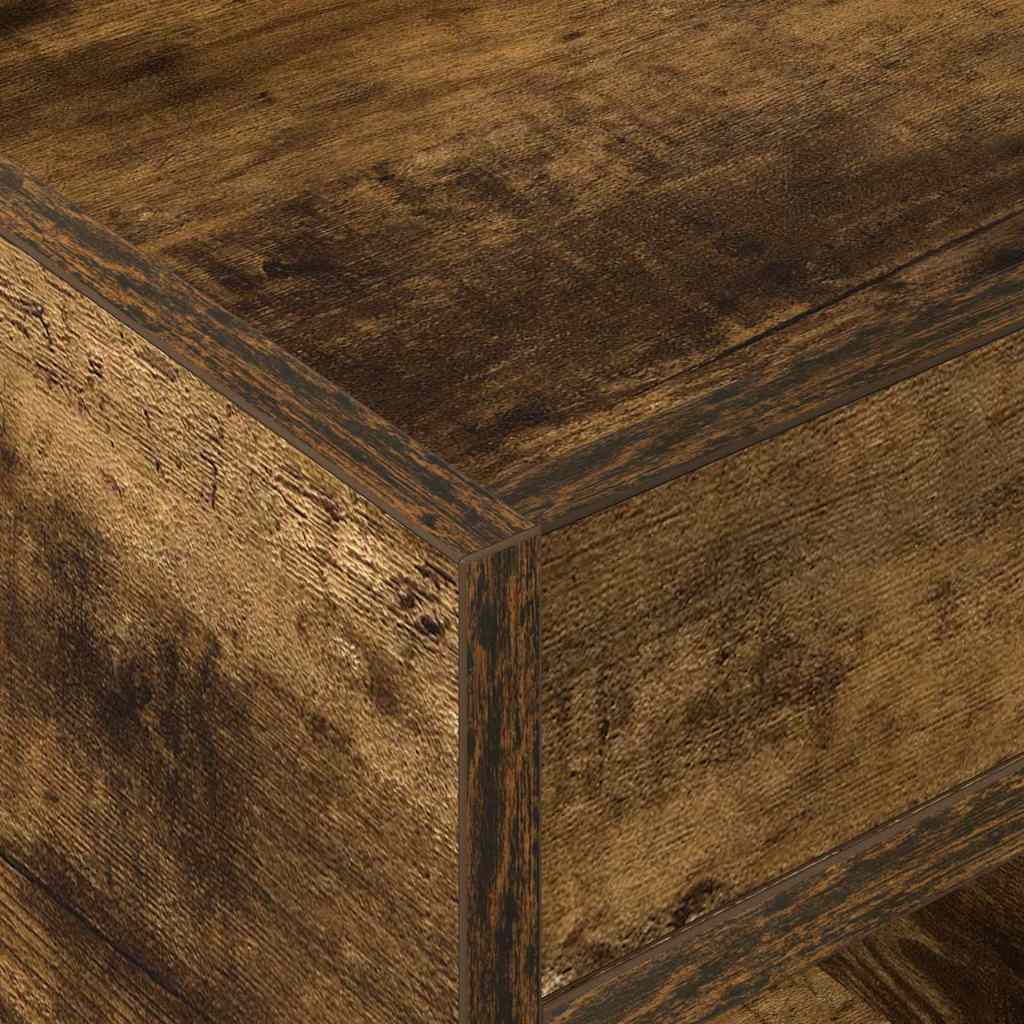 Végasztal 2 db Füstölt tölgy 40 x 40 x 56 cm Szerelt Fa