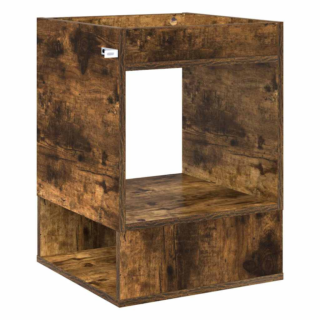 Végasztal 2 db Füstölt tölgy 40 x 40 x 56 cm Szerelt Fa