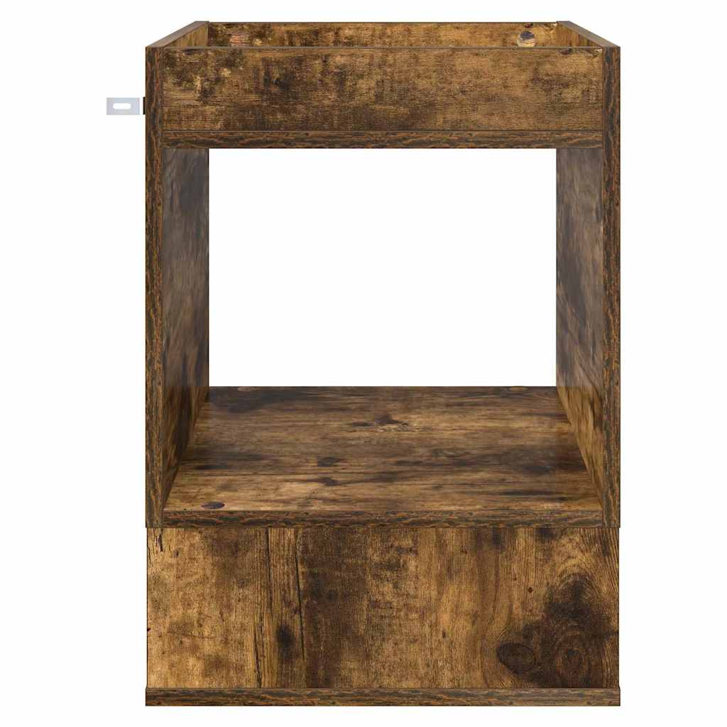Végasztal 2 db Füstölt tölgy 40 x 40 x 56 cm Szerelt Fa