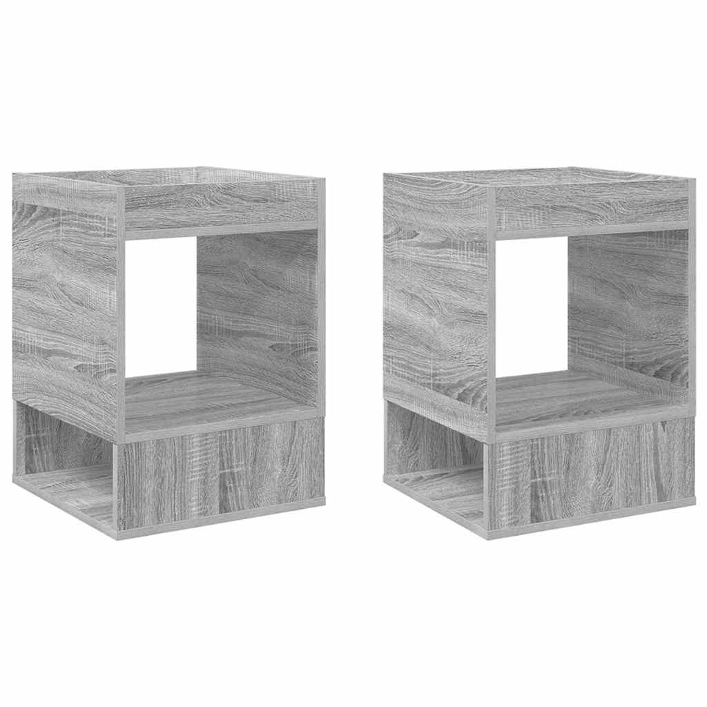 Végasztal 2 pcs Szürke Sonoma 40 x 40 x 56 cm Faanyag