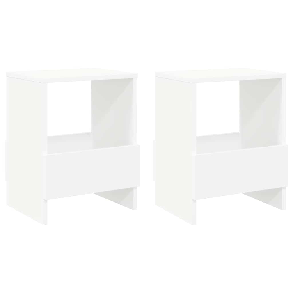 Magazin állvány 2 pcs Fehér 35 x 30 x 45 cm