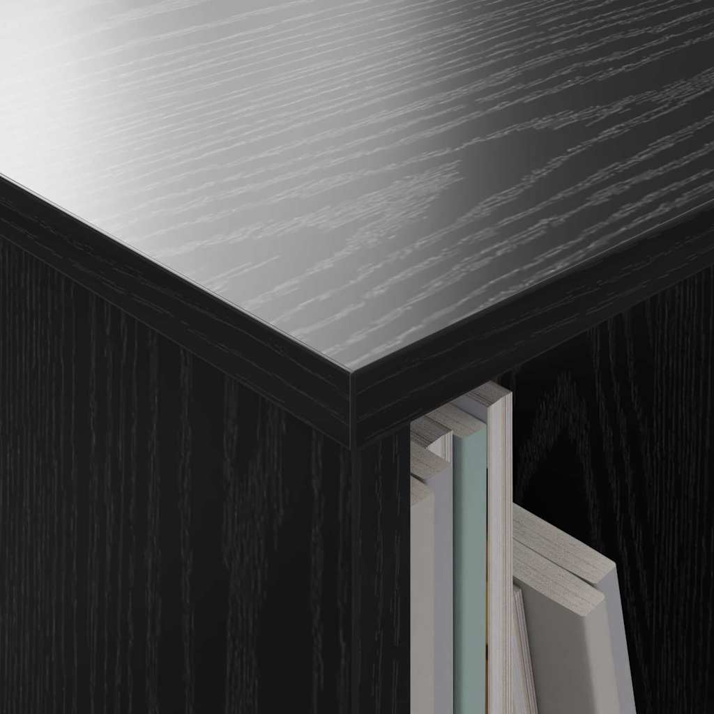 Magazin állvány 2 pcs Fekete tölgy 35 x 30 x 45 cm