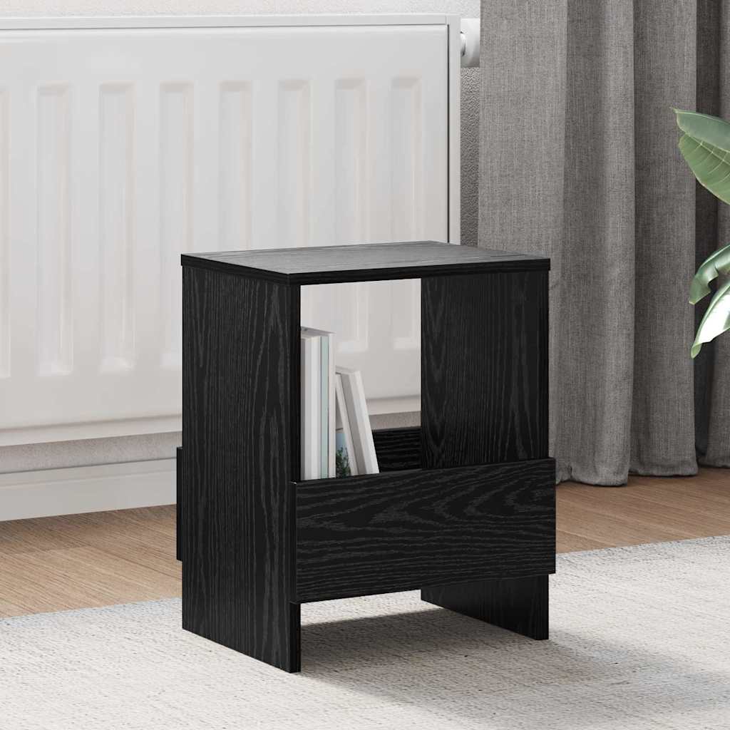 Magazin állvány 2 pcs Fekete tölgy 35 x 30 x 45 cm